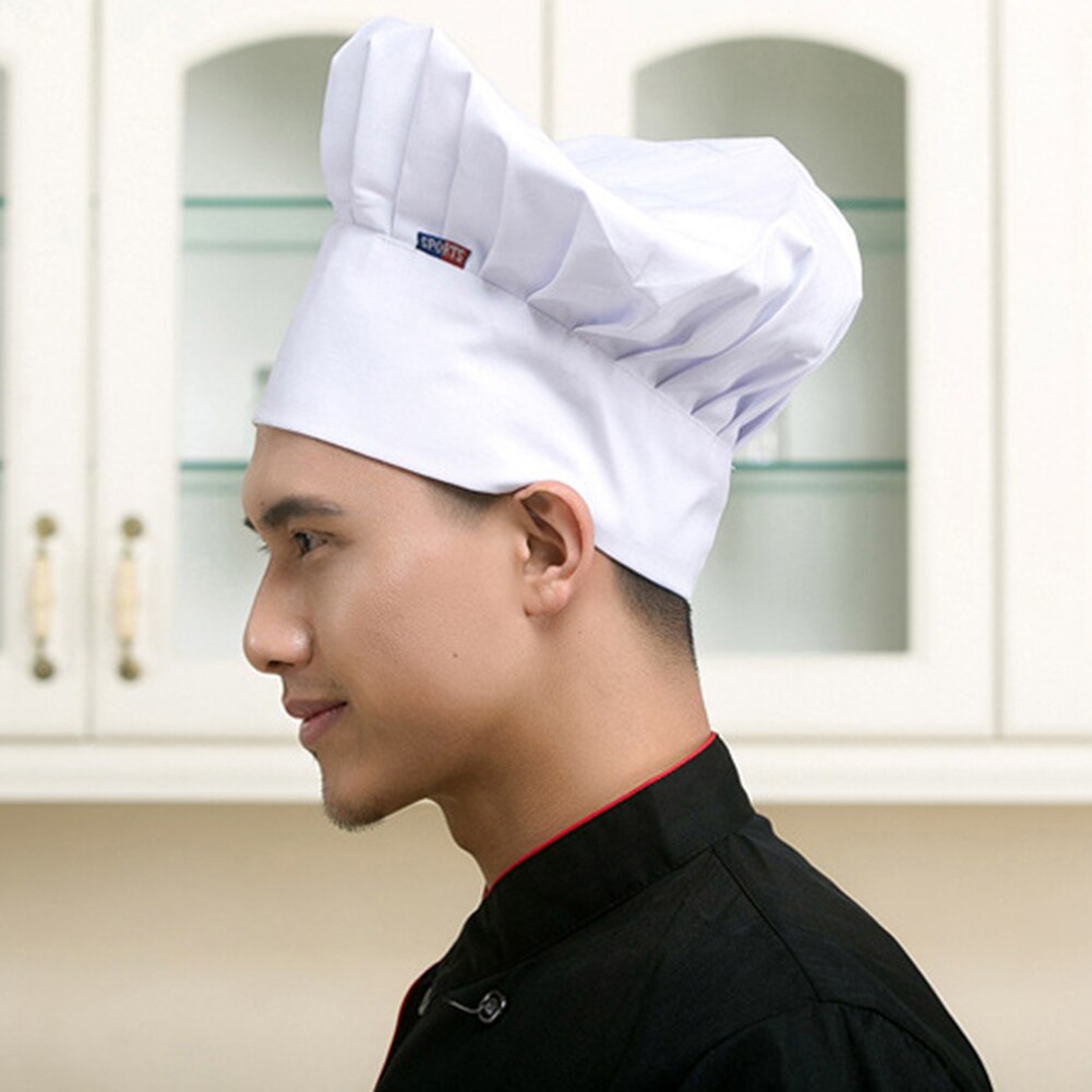 élastique femmes hommes plissé casquette de travail cuisine cuisson boulanger Chef chapeau