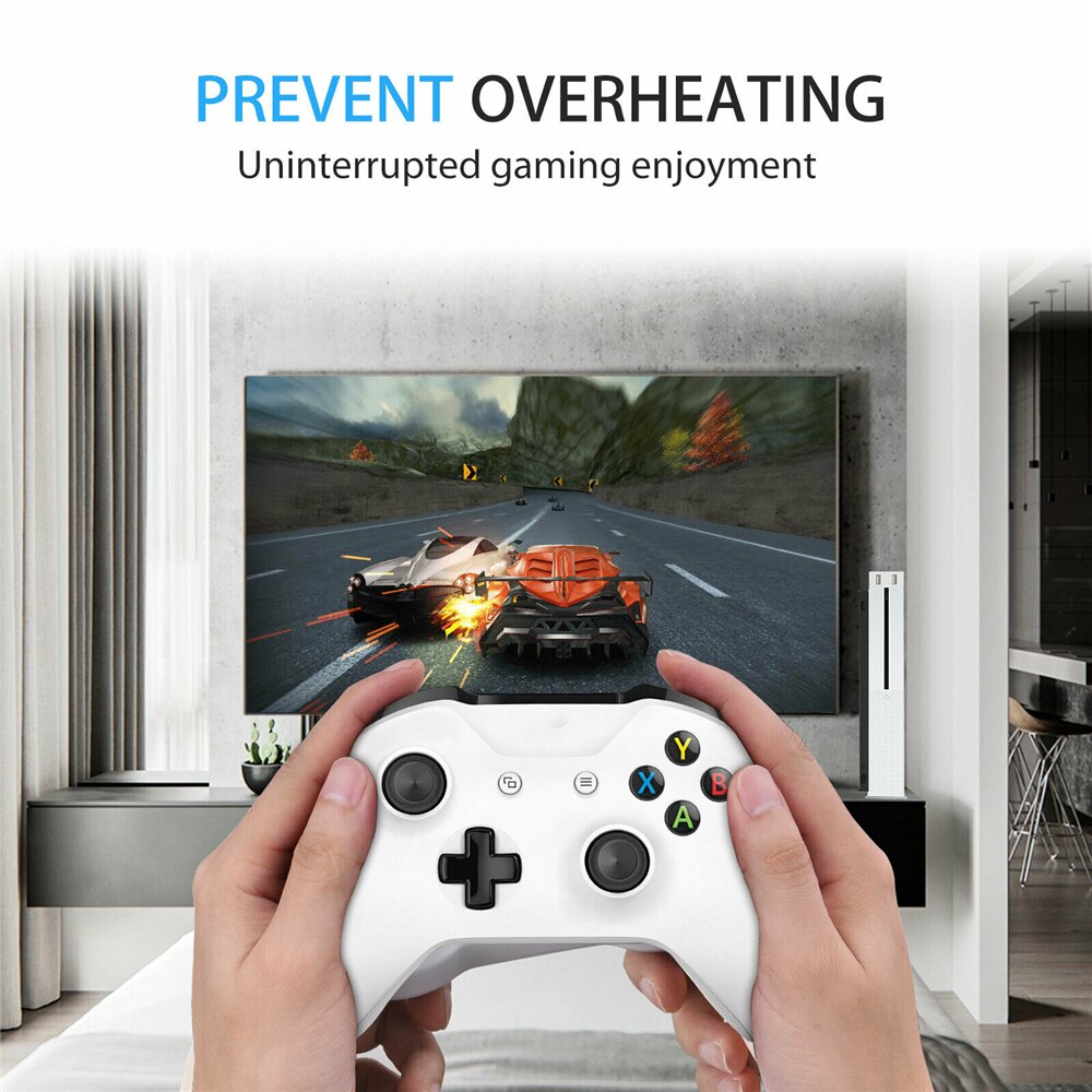 For Xbox One S Cooling Fan with 2 USB Ports Hub and 3 H/L Speed Adjustment Cooling Fans Cooler for Xbox One Slim Gaming Console