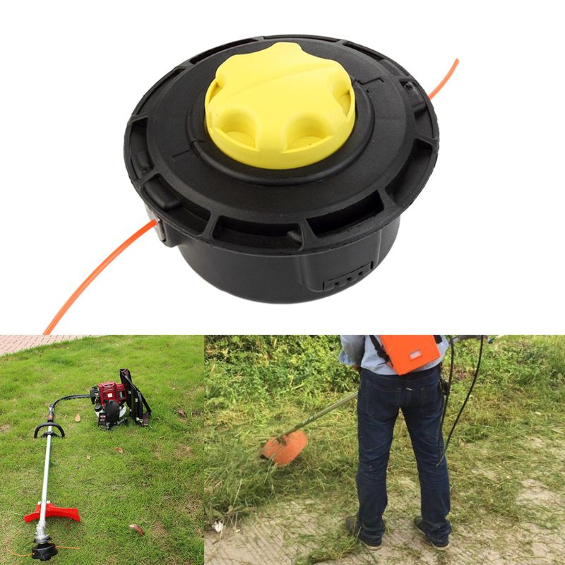 Universal Grass Trimmer Head 2 Lines String Brush Cutter Lawn Mower Garden Tools 23GB