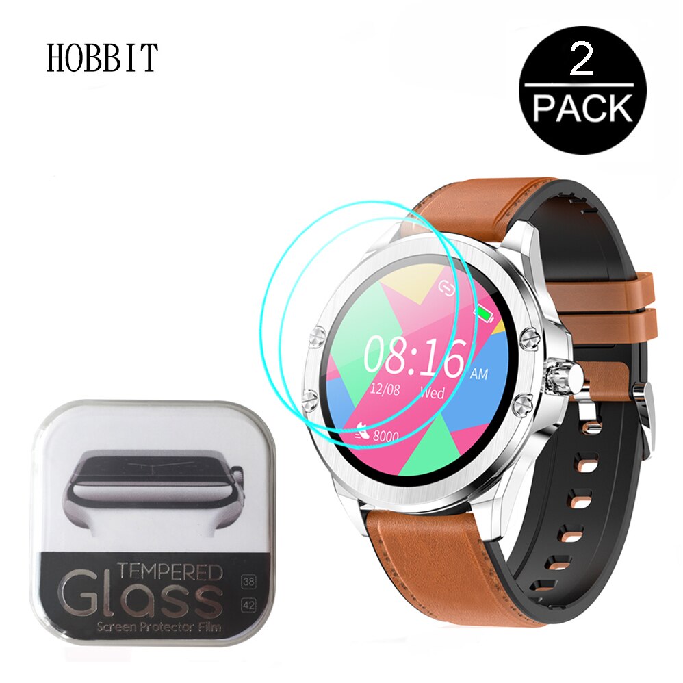 2Pcs 2.5D Hd Krasbestendig Guard Glas Voor Senbono S11 Smart Horloge Screen Protector Gehard Glas Te installeren
