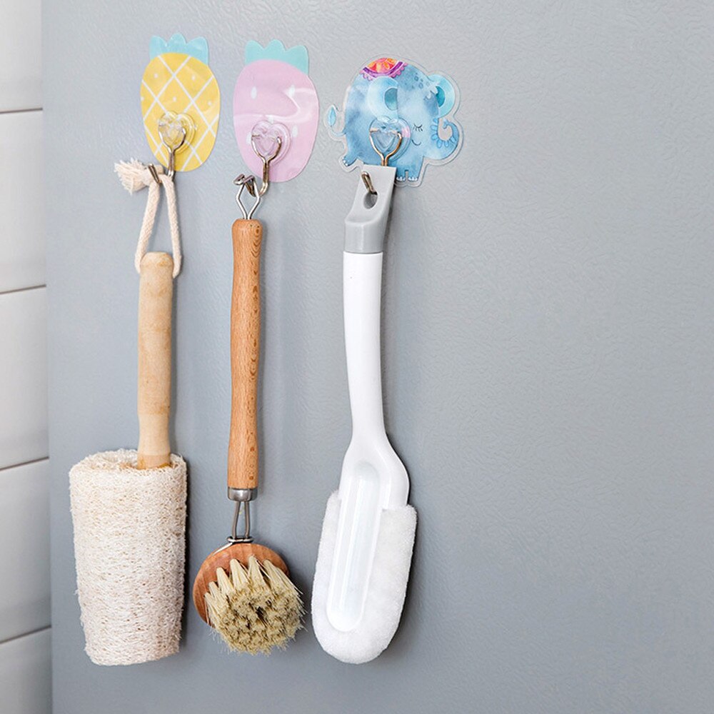 Bathroom hook Wall hooks kitchen wall ceiling cute wall seamless nail-free wall hanger hooks kitchen 12.9