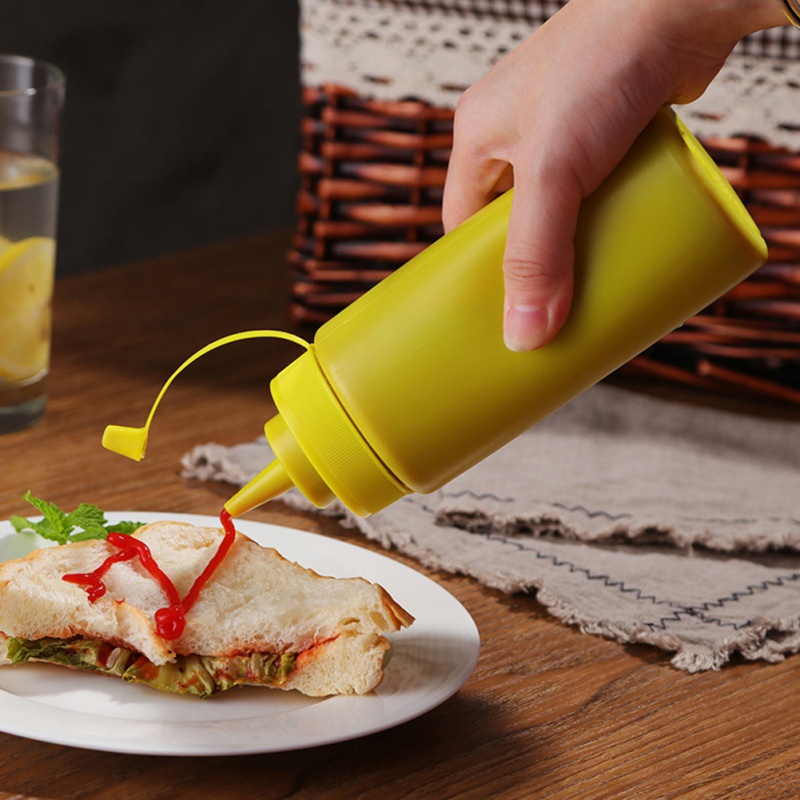 240ml Plastic Sauce Bottle Household Sauce Bottle Portable Tomato Sauce Salad Squeeze Bottles