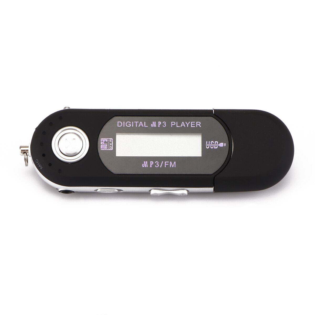 Tragbare Mini MP3 LCD Anzeige Digital USB Stock Musik MP3 Spieler Unterstützung TF Kapazität Max 32g FM Radio Unterstützung für: Schwarz