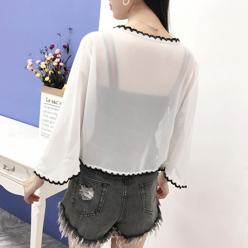 Wit Zwart Rood Blauw Kant Rand Shrugs Voor Vrouwen Party Dress Bolero Femme Cape Mariage Zomer Jurken Jacket Wraps Bridal sjaal