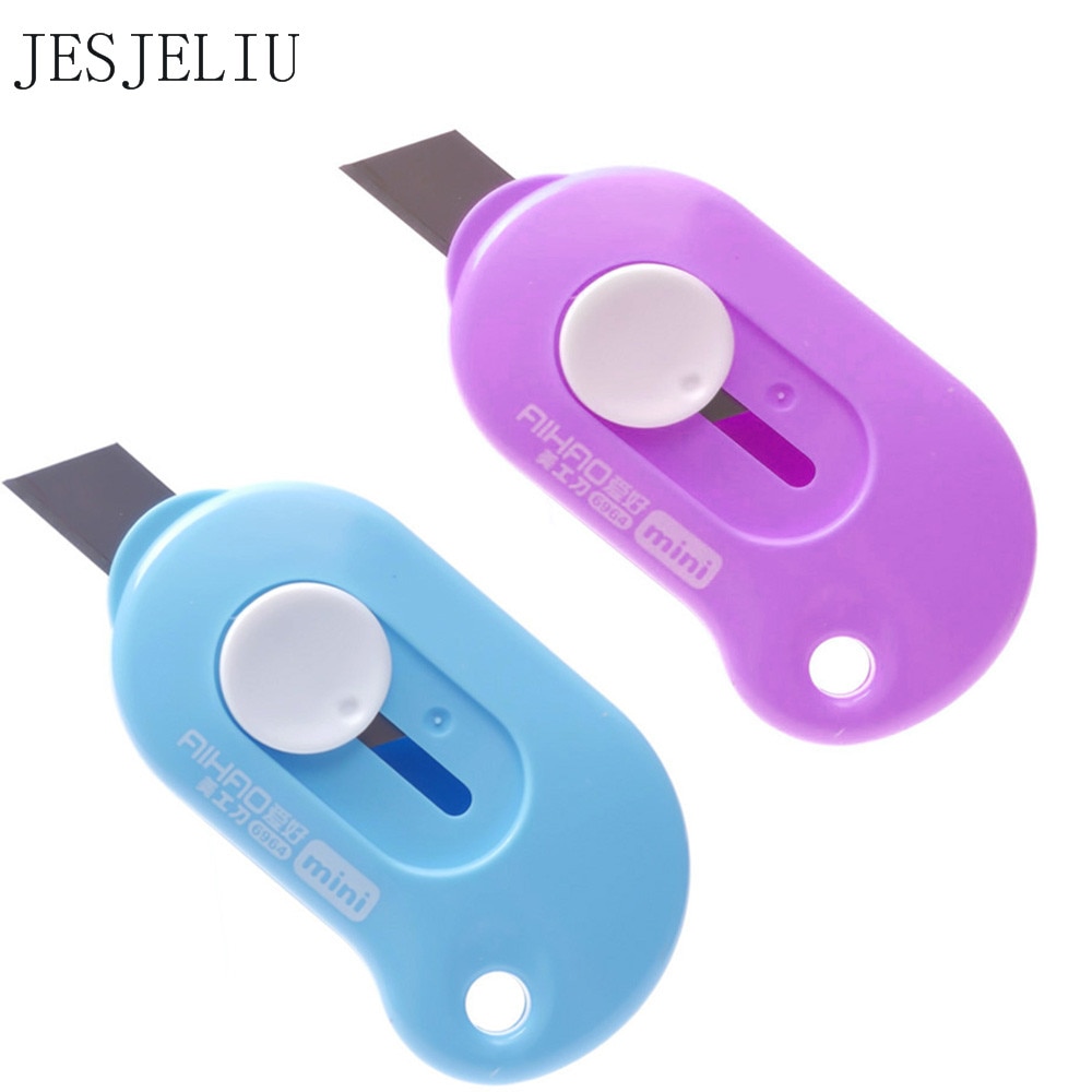 Small Hand Paper Razor Cutter Cute Solid Color Mini Portable Utility Knife Paper... – Vicedeal