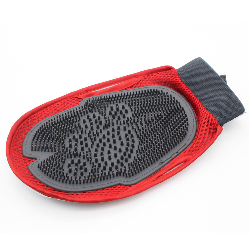 Guante de aseo para mascotas cepillo para quitar el pelo, gato, perro con pelo, Deshedding, peines de perro suave y eficiente, productos de masaje para Baño de mascotas 20