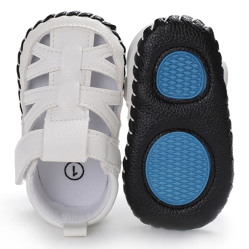 Raise Young PU Leather Summer Baby Boy Sandals Breathable Non-slip Hollow Newborn Toddler Shoes Infant Footwear 0-18M
