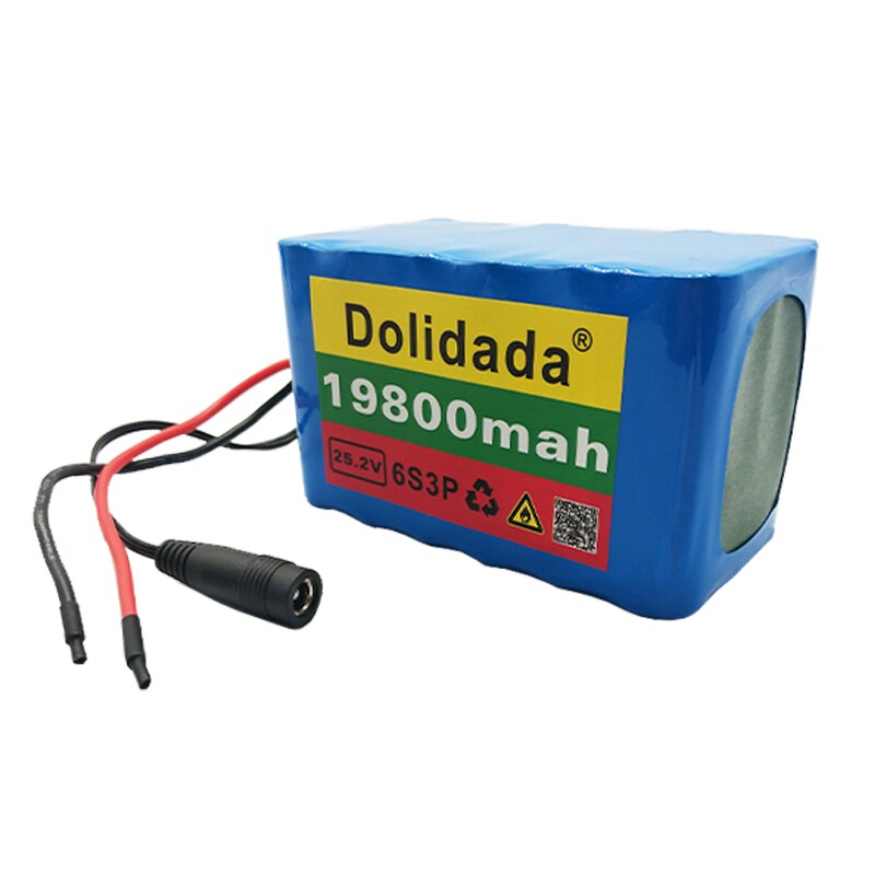 100% V lithium battery, 25.2 MAH, 6s3p, 1980018650 V, electric bicycle, moped, lithium ion battery, 25.2