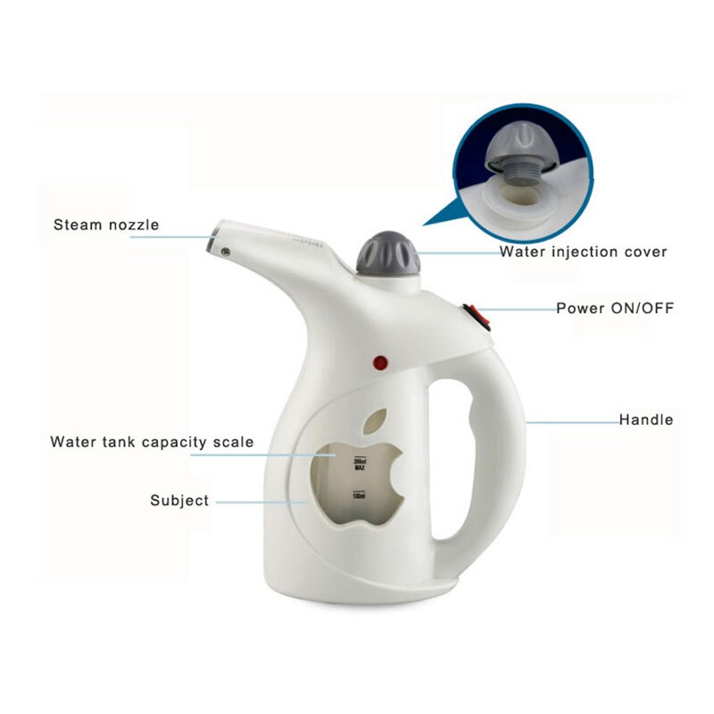 Handheld Steamer 750W Powerful Garment Steamer Portable Fast-Heat Steam Iron Ironing Machine for Home Travel Alanchi