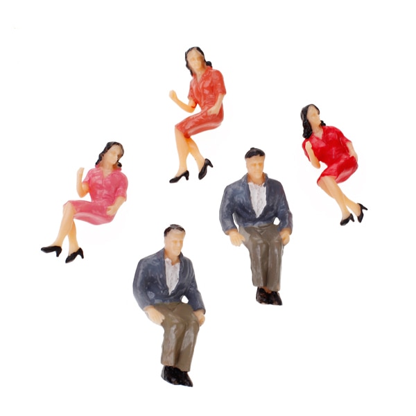 100x N Scale 1:150 Mix Painted Model Train Street Passenger People Figures Various Pose