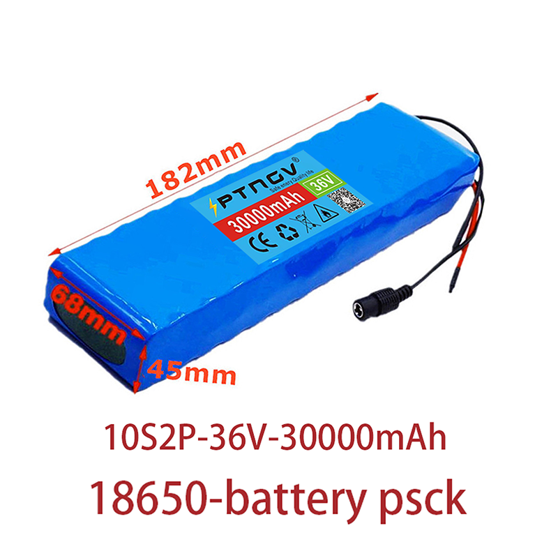 Akumulator 10S2P 36V 30ach akumulator ebike 18650 akumulator litowo-jonowy 500W duża moc i pojemność 42V skuter motocyklowy z ładowarką
