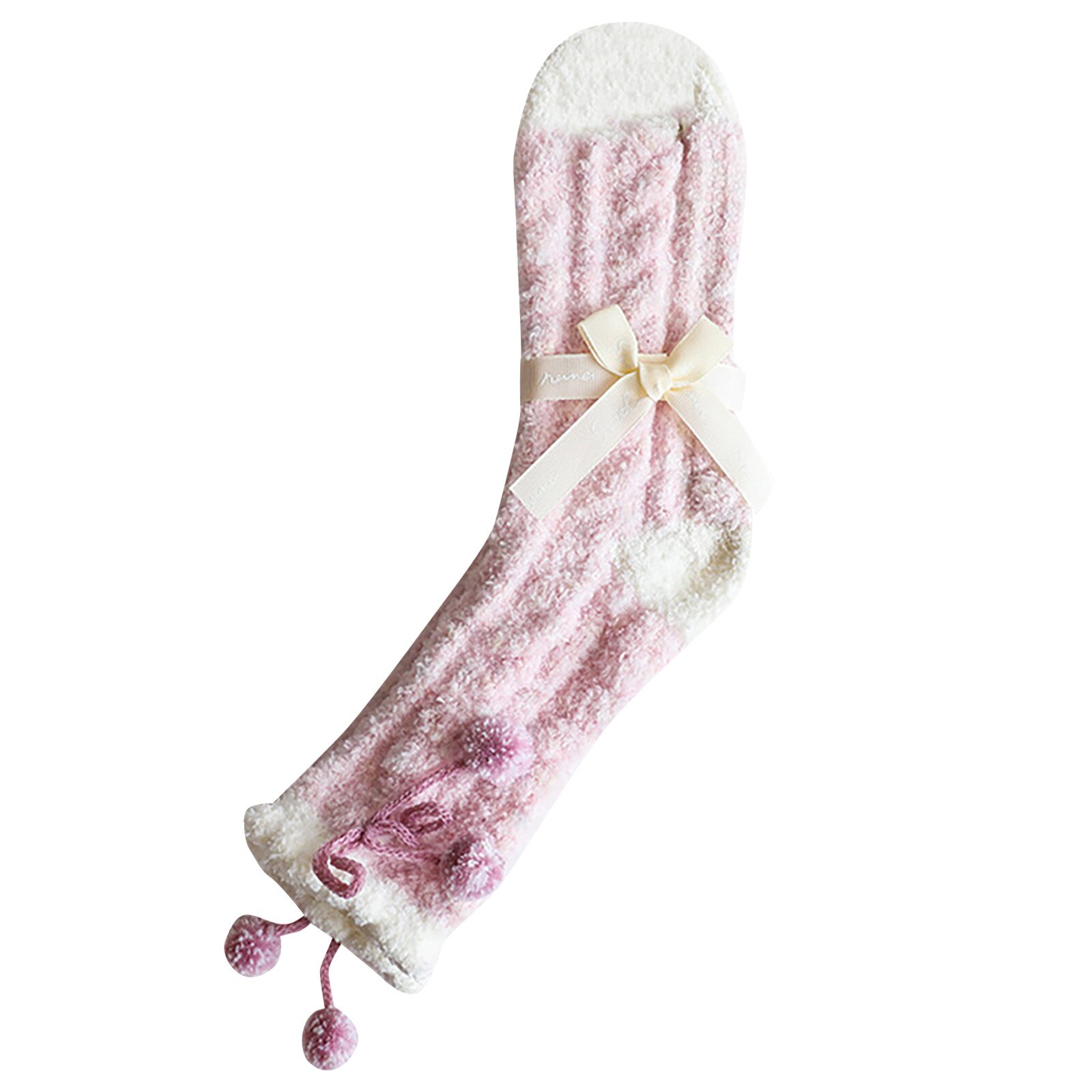 Chaussettes en molleton pour femmes, mignonnes, épaisses, chaudes, pour dormir au sol, pour la maison, c50: G