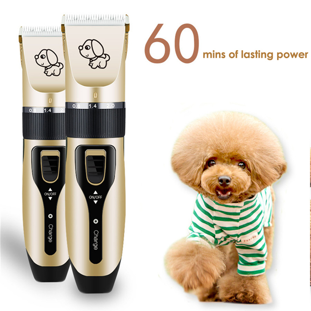 Electrical Pet Clipper Grooming Kit Rechargeable Animals Hair Cutting Machine Pet Cat Dog Hair Trimmer Shaver Set
