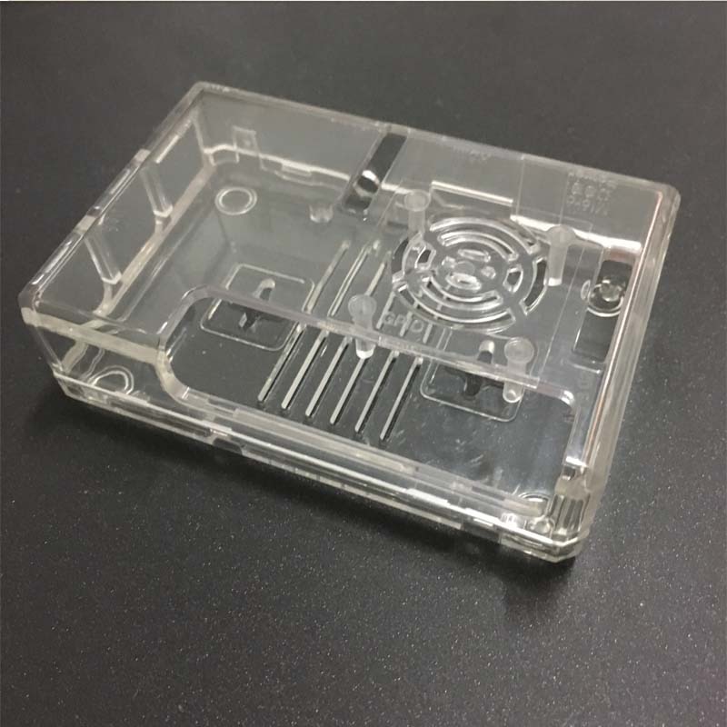 Raspberry  pi 3 b+  plus abs-etui gennemsigtig/rød/blå klar kassecover til raspberry  pi 3 model b+