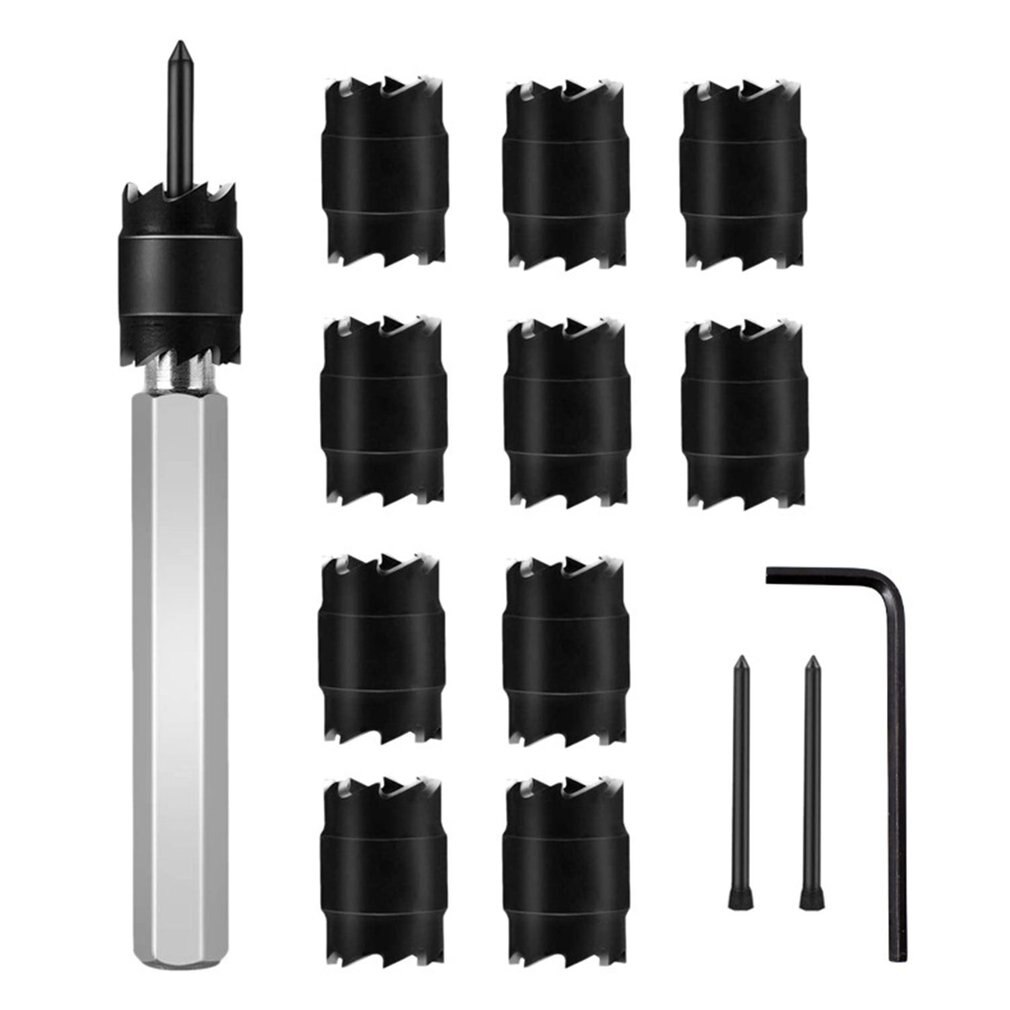 13pcs/set High Speed Steel Spot Welding Drill Spot Welding Cutter Rotary Spot Welding Cutter Remover Drill Bit Tool