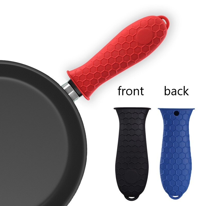 Silicone pot poignée couverture nid d'abeille pot poignée couverture poignée couverture anti-échaudage anti-dérapant pot oreille pince pot oreille couverture