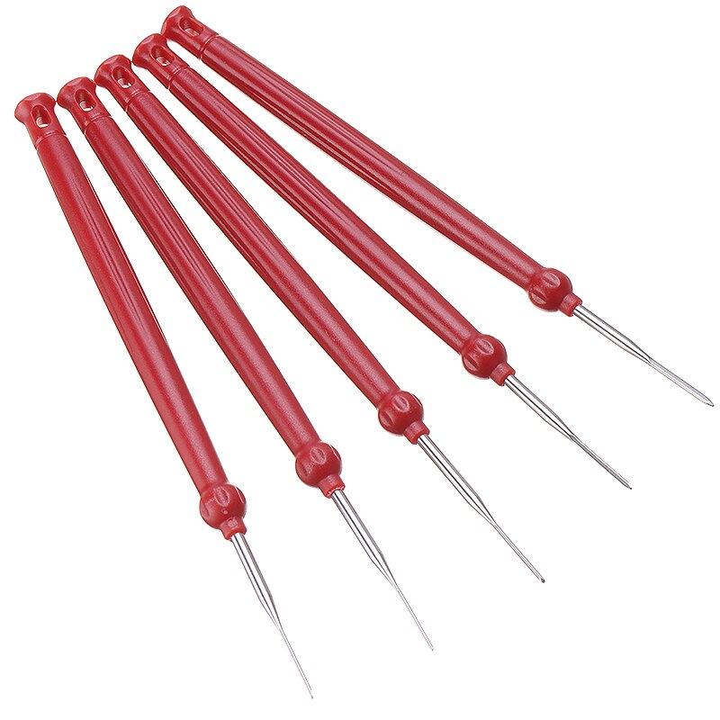 5pcs/Set Car Cable Wire Terminal Socket Plug Pin Removal Dismount Kit Crimp Connector Extractor Release Pin Cars Repair Tools