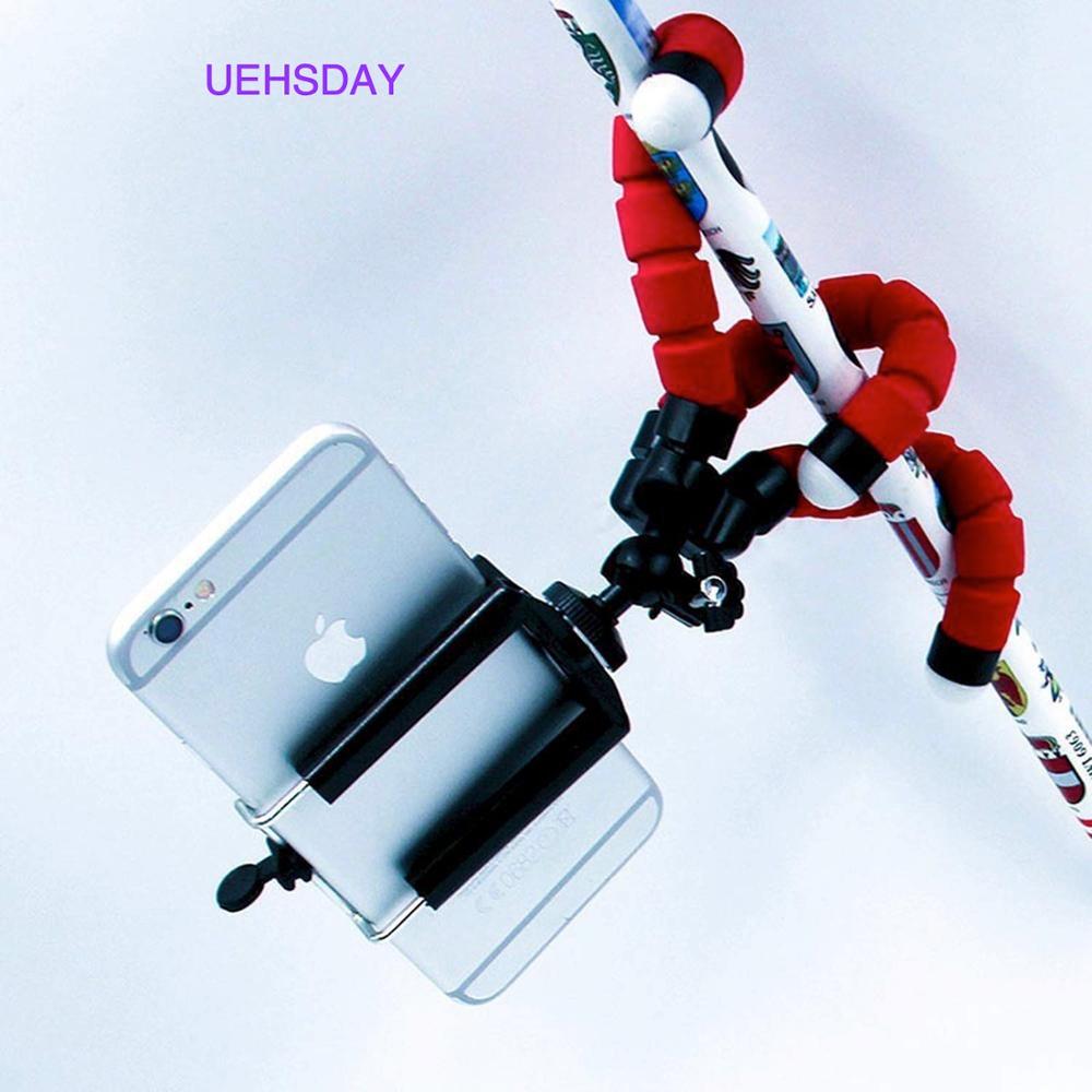 Flexible Sponge Octopus Mini Tripod With Bluetooth Remote Shutter For iPhone mini Camera Tripod Phone Holder clip stand