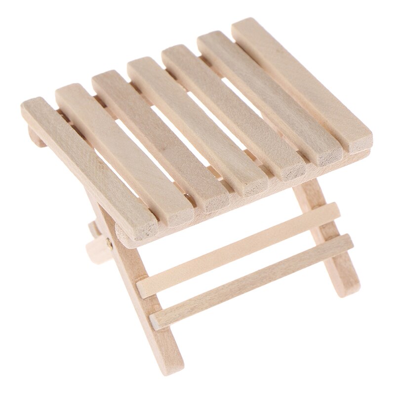 1:12 Diy Miniatuur Meubelen Strand Klaptafel Voor Kinderen Speelgoed Voor Mini Poppenhuis Miniaturen Meubels Speelgoed Voor Kinderen