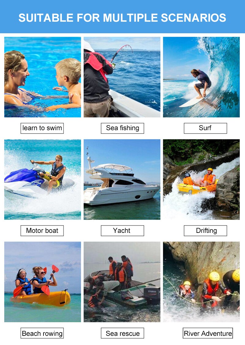 Adult/Kids Life Vest Adjustable Buoyancy Aid Swimming Boating Sailing Fishing Water Sports Safety Life Vest With Whistle