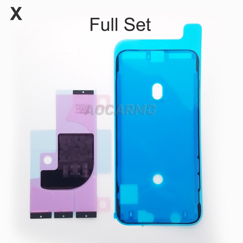 Aocarmo wyświetlacz LCD ekran wodoodporny klej naklejki baterii taśma klejąca dla iPhone 6S 6SP 7 7P 8 8P plus X XS XS Max Max XR: iX