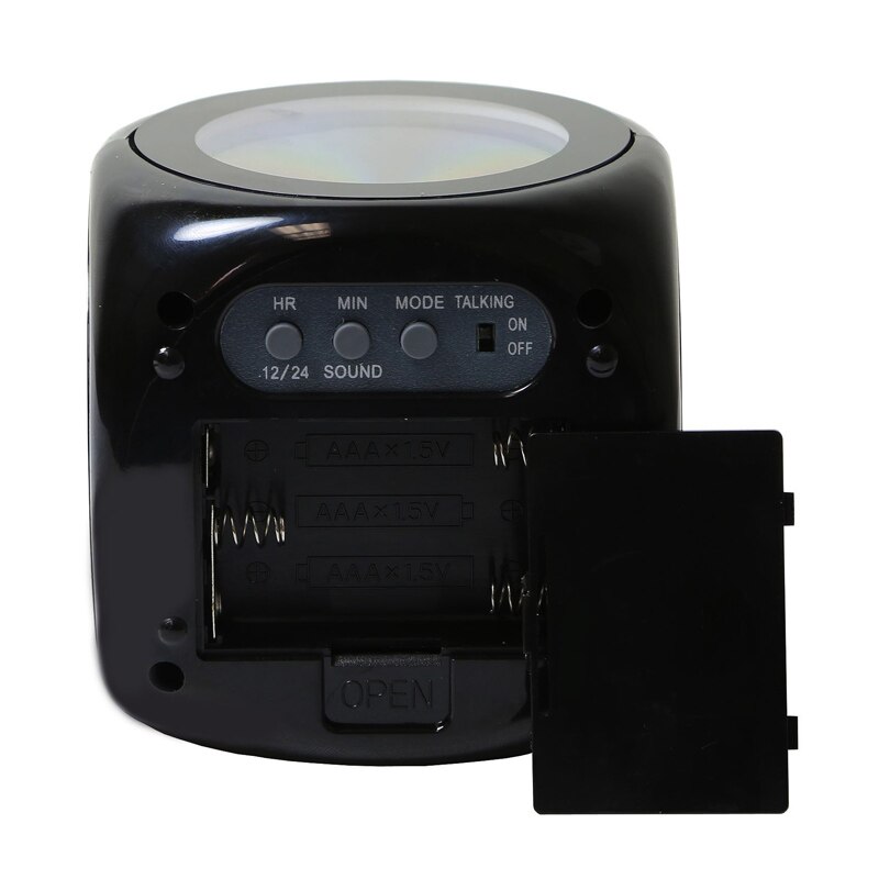 Neue Wecker Digital LCD Display Stimme Sprechen LED Projektion Temperatur Decor Hallo 888