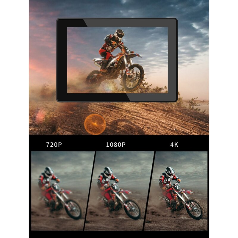 4K / 60Fps WIFI Action Camera 170 degree Wide Angle Underwater 30M Waterproof Camera Helmet Go Sports Pro Vlog Camera