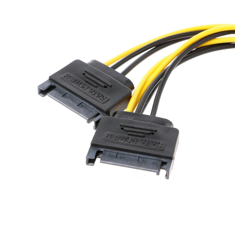 Dual 15Pin Sata Mannelijk Naar 8Pin(6 + 2) PciE M... Grandado