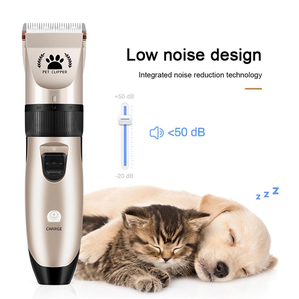Maquinilla de afeitar para perros, Afeitadora eléctrica silenciosa de bajo ruido para perros, gatos y mascotas con batería