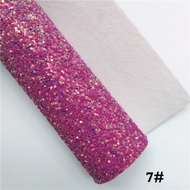 Glitterwishcome 21X29CM A4 taille paillettes tissu, gros cuir pailleté, Faux cuir PU tissu vinyle pour les arcs, GM502A: 7