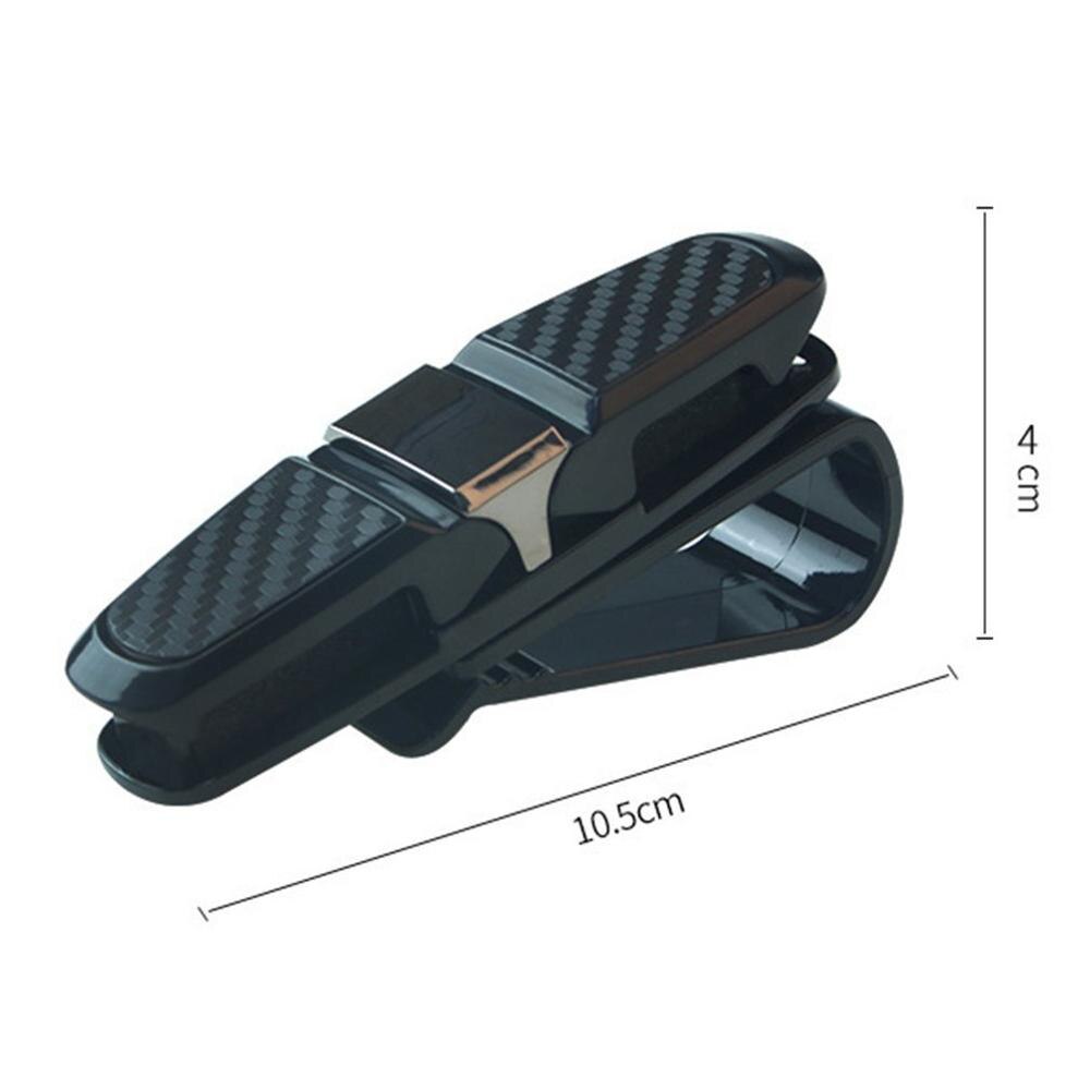 S-Type Carbon Solderen Auto Bril Clip Zonnebril Dubbele Clip Zonneklep Zonnebril Wetsvoorstel Houder Multifunctionele Auto Levert