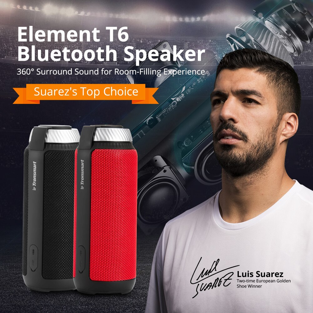 1 año de garantía elemento tronsmart T6 Mini altavoces para reproductor de música MP3 Altavoz Bluetooth portátil barra de sonido inalámbrica Audio