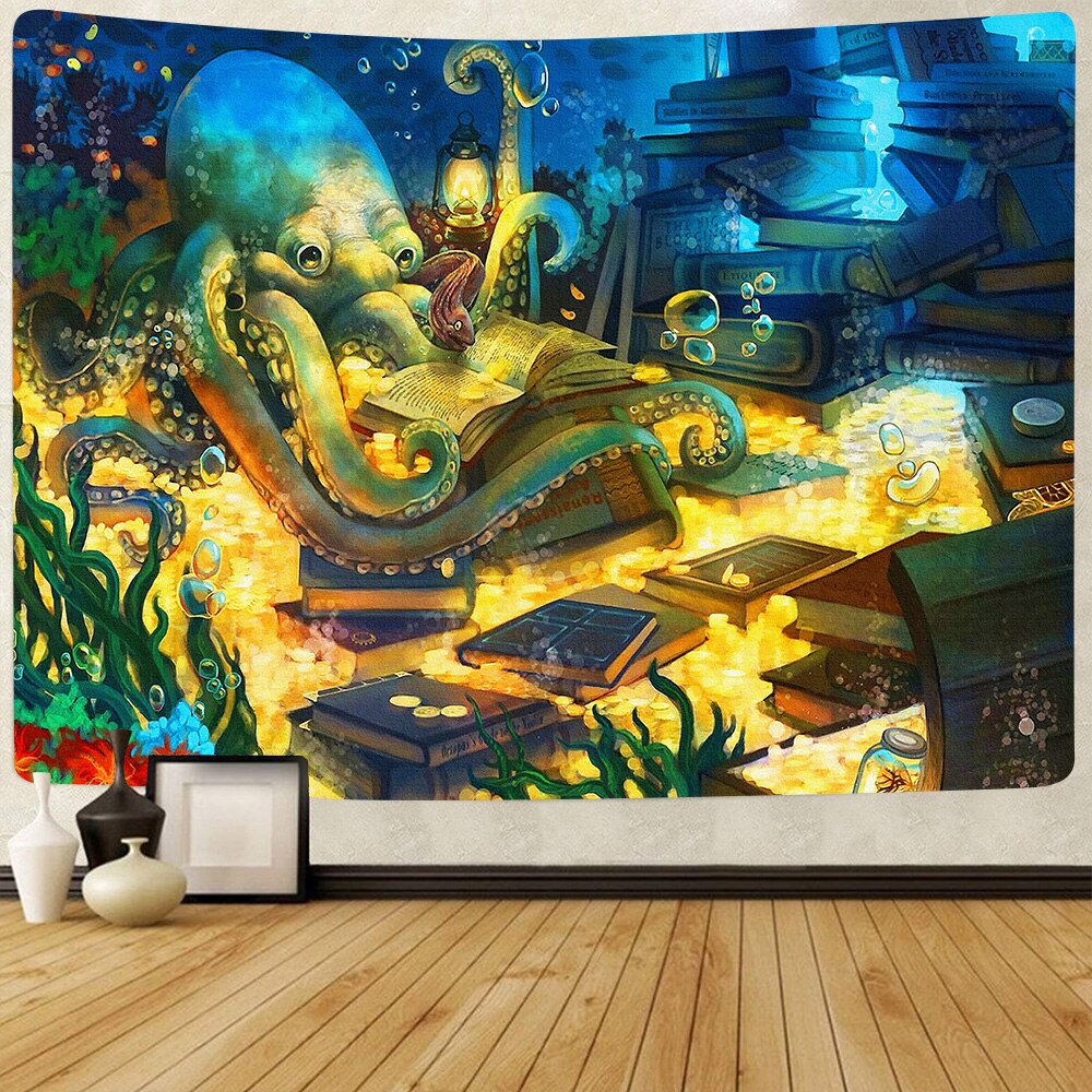 Simsant – tapisserie murale suspendue psychédélique en forme de champignon, pour salon, chambre à coucher, dortoir, couverture de maison: 2TGTZYAY72