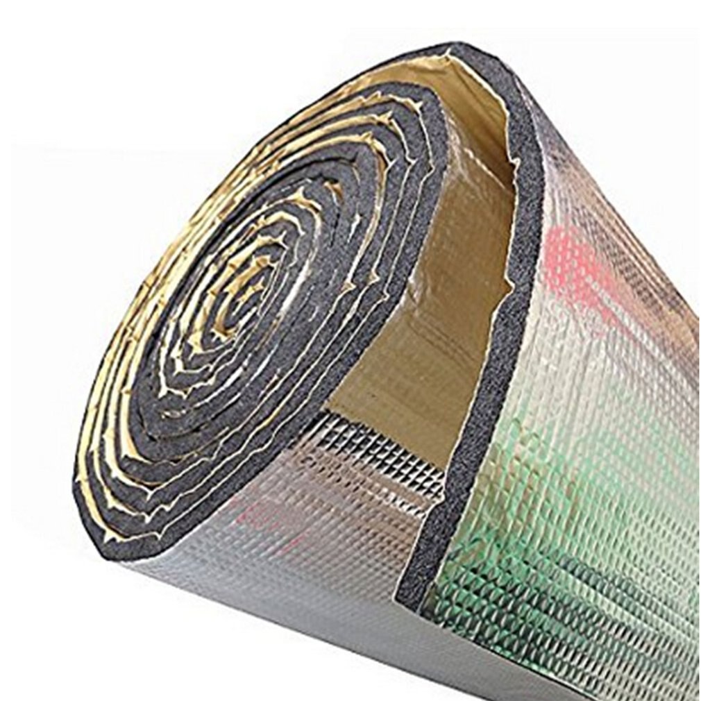 Bil värmeskydd isolering ljuddämparmatta aluminiumfolie bil ljuddämpare ljudisolering akustiskt dämpande skum