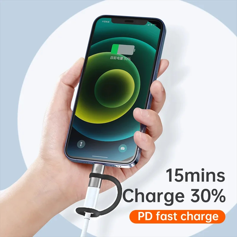 NNBILI PD30W Adapter USB typu C do ios dla iOS Konwerter męski na żeński typu C dla iPhone 14 13 12 11 Macbook Szybkie złącze