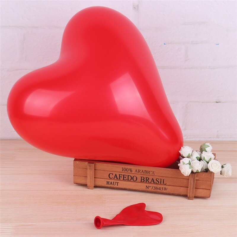 100 pcs/lot 10 pouces 2.2g Thinken Latex ballon romantique coeur forme ballons saint valentin mariage anniversaire fête décoration jouet: 8