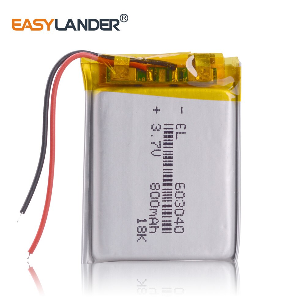 3,7 V 800mAh 603040 Li-Ion Lipo Batterie Lithium-Polymer Li-Po li ionen Batterie baby monitor Bluedio kopfhörer laterne