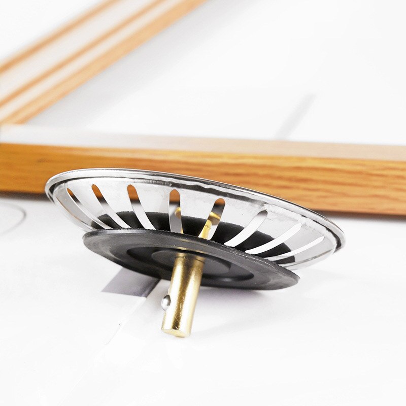 Stainless Steel Kitchen Sink Strainer Stopper Waste Plug Sink Filter Filtre Lavabo Bathroom Hair Catcher Kitchen Supplies