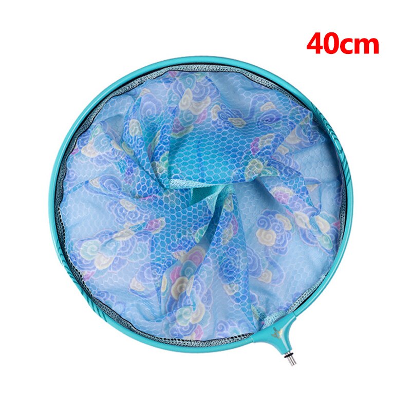 Filet de pêche télescopique pliable en carbone, 2.1M 3M, à longue poignée, équipement pour la pêche, X437B: 40m net Blue