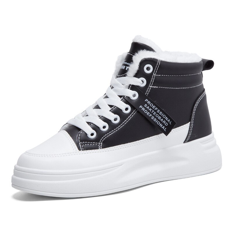 Swyivy bontschoenen dames witte sneakers winter pluche bont warme sneeuwlaarzen platform dames witte enkellaarsjes met bont