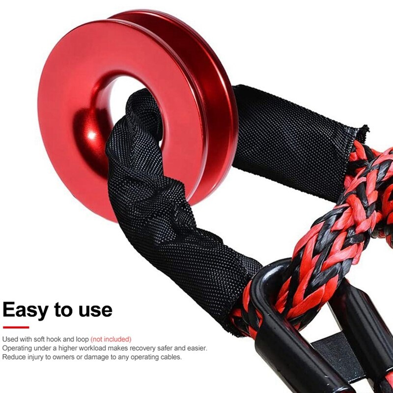 Lina robić holowania ciężarówek pierścień robić odzyskiwania przyczepy miękka szekla pierścień robić odzyskiwania wciągarka lina holownicza robić ciężarówki terenowej SUV ATV