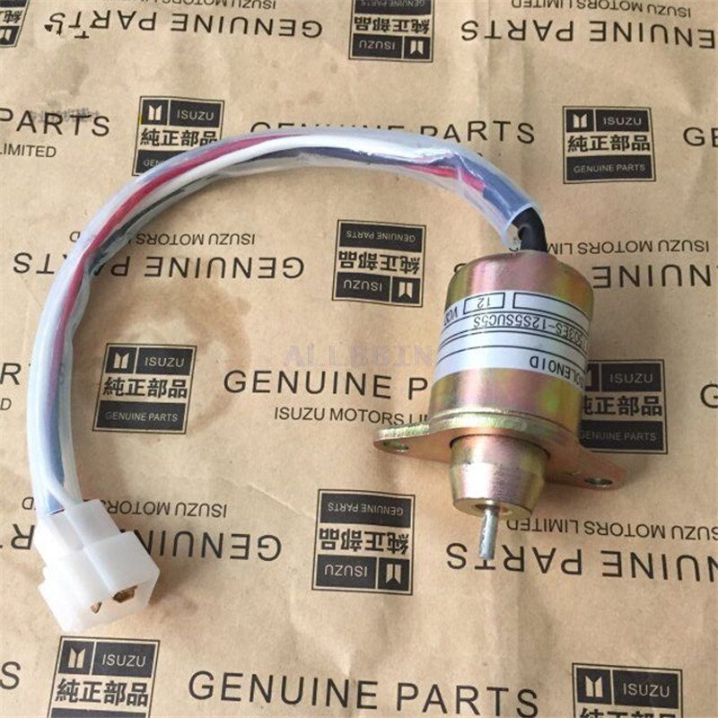 For YANMAR 4TNV94/98 DOOSAN DH DX 60 HYUNDAI 60 Excavator engine flameout solenoid valve flameout switch accessories