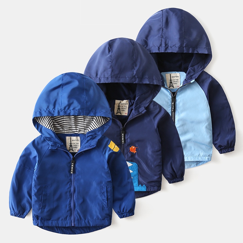 Manteau épais pour garçons, vêtements à capuche pour enfants, dessin animé, automne et hiver, , 7080, 19