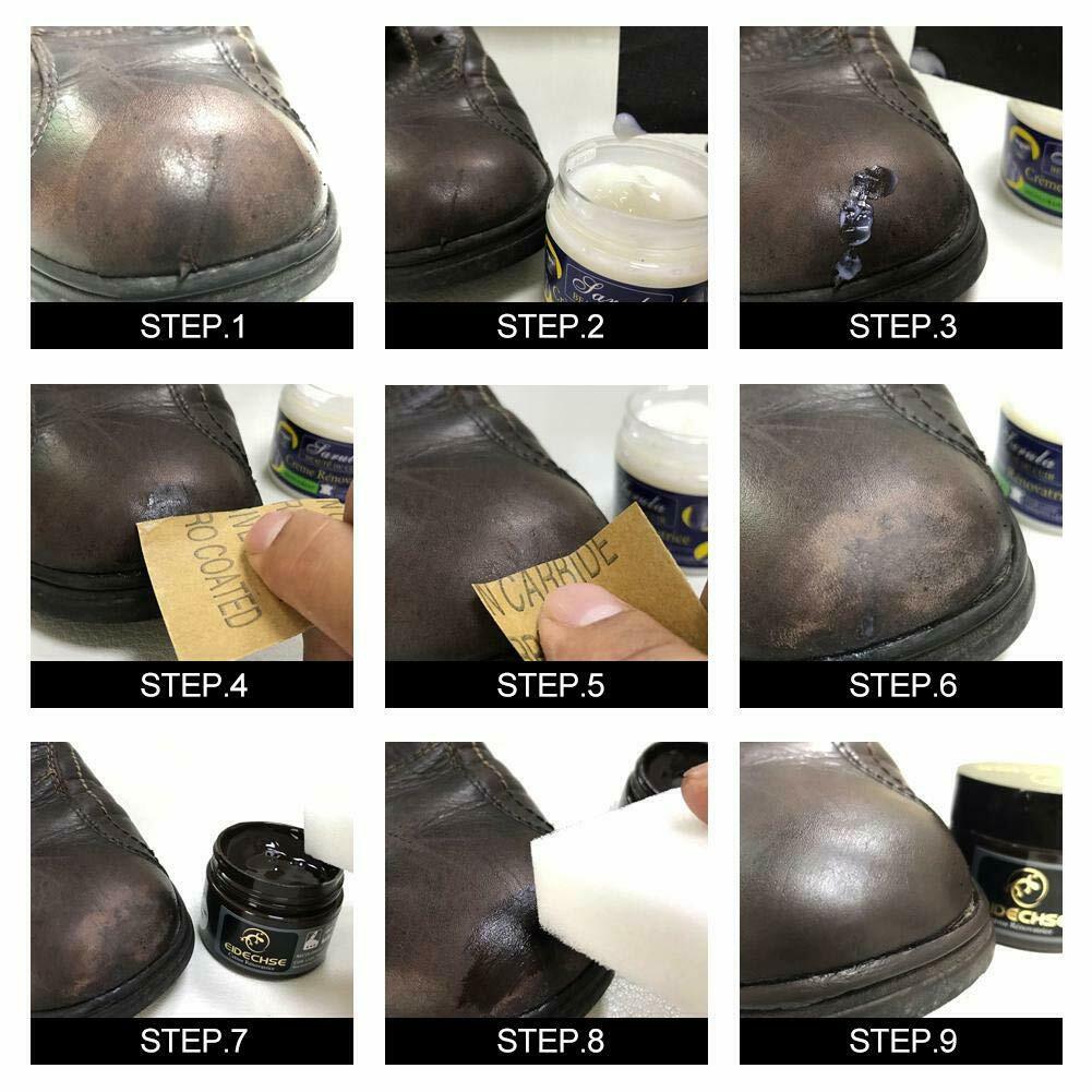 Leather Vinyl Repair Filler Compound Cream for Leather Restoration Cracks Burns Car Seat Sofa Holes JS23