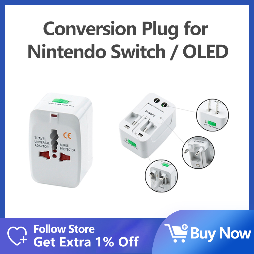 Non Nintendo Brand Conversie Plug Voor Nintendo Switch Oled Lite Compatibel Met Verschillende Plug Versies Game Console Accessoires