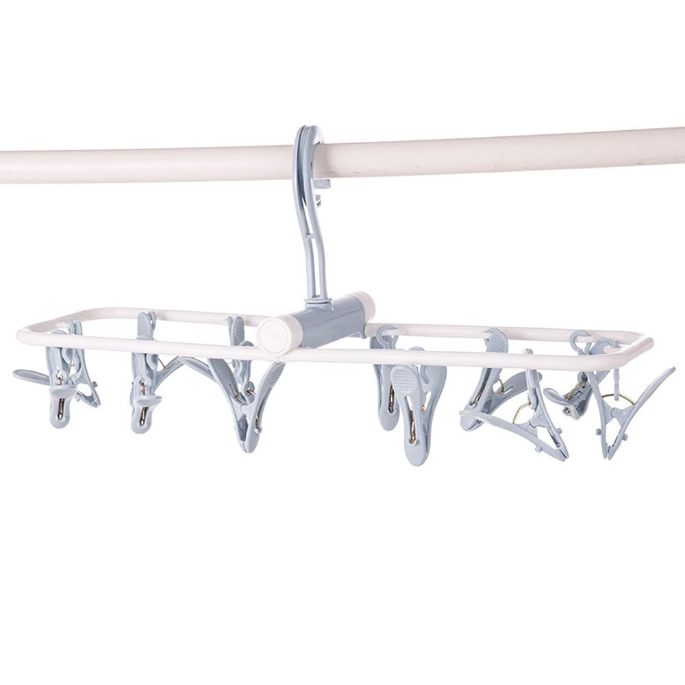 Percheros Para Ropa Plastic Foldable Clip Space Saving Indoor Socks Drying Rack Hangers for Clothes Вешалки Для Гардероба: B