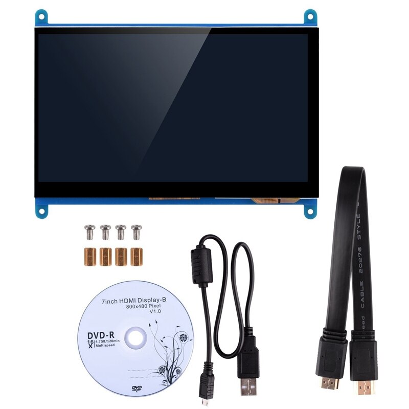 7 zoll Kapazitiven Touchscreen TFT LCD Display HDMI Modul 800x480 für Raspberry Pi 3 2 Modell B und RPi 1 B + EIN BB Schwarz PC Vario