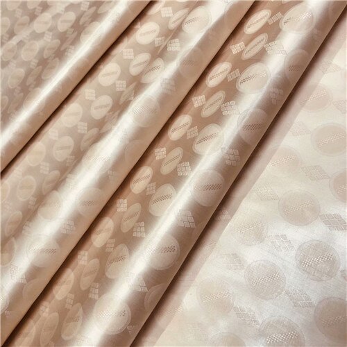 Echt bazin riche getzner atiku stoff für männer 100% baumwolle brokat jacquard stoff bazin riche Stoff5Garten/einstellen L1402-: hell Pfirsich
