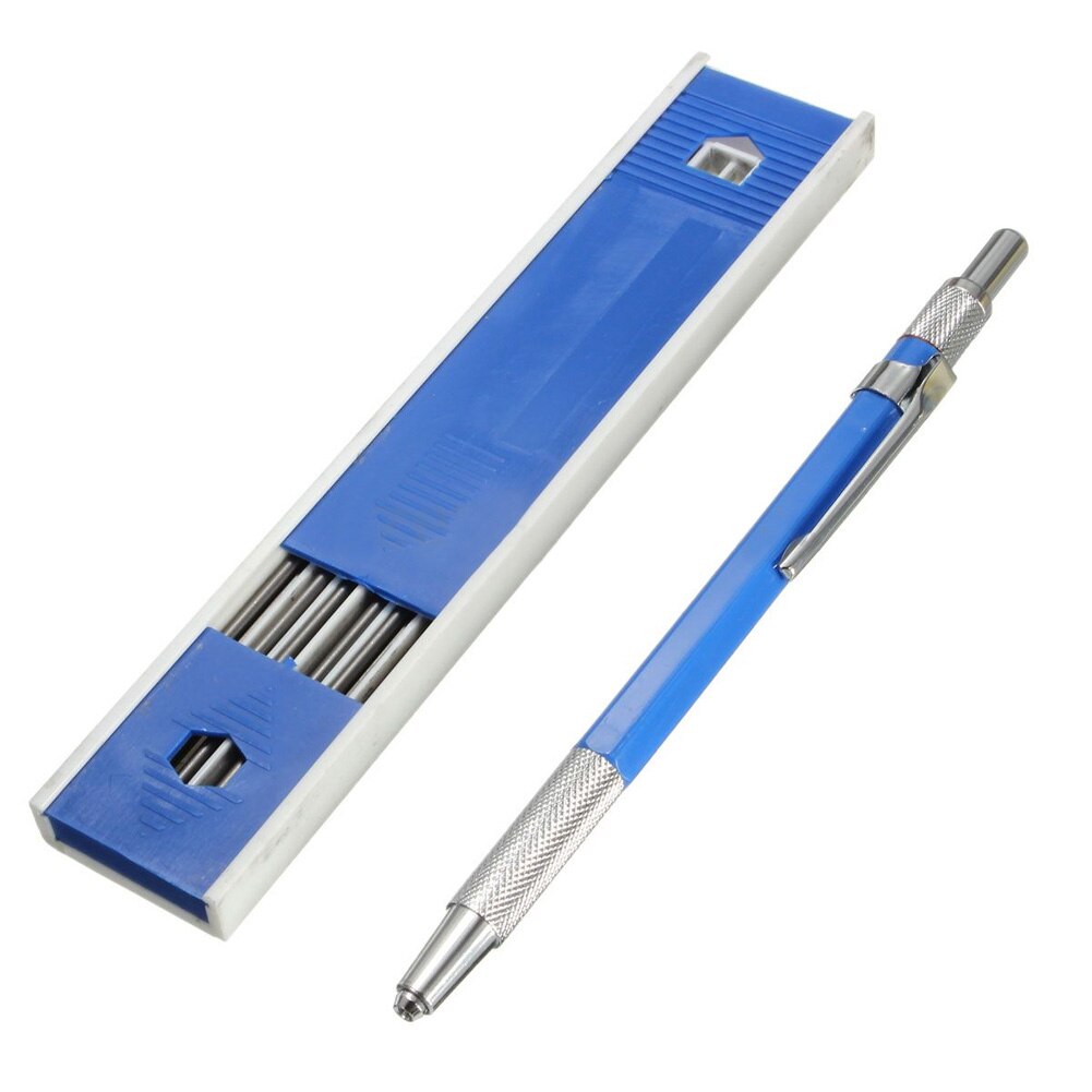 2mm 2B Lead Holder Automatic Mechanical Pencil Draughting Drafting Automatic Pencil with 12 Leads School Stationery Supplies