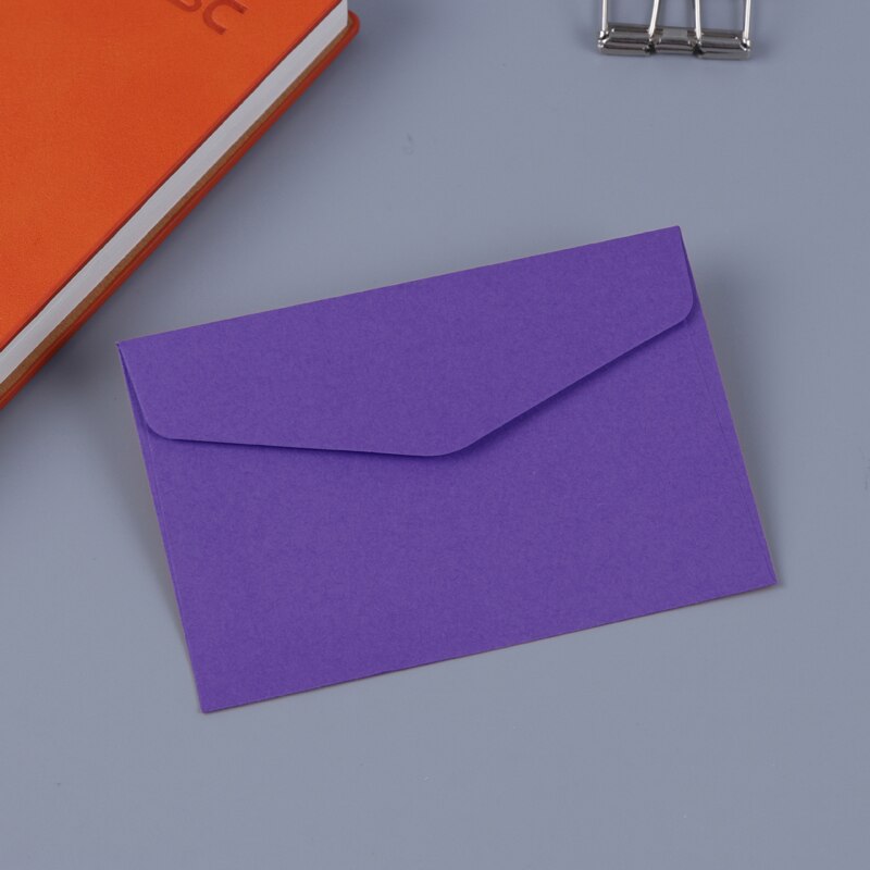 10pcs Candy Kraft Paper Colorful Blank Envelopes 115x82mm Bank Card Envelopes Greeting Cards Mini Envelopes Membership Card
